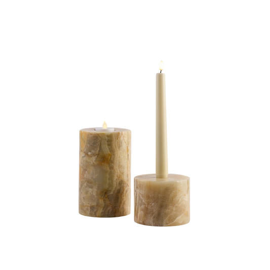 Duo Onyx Candelabrum