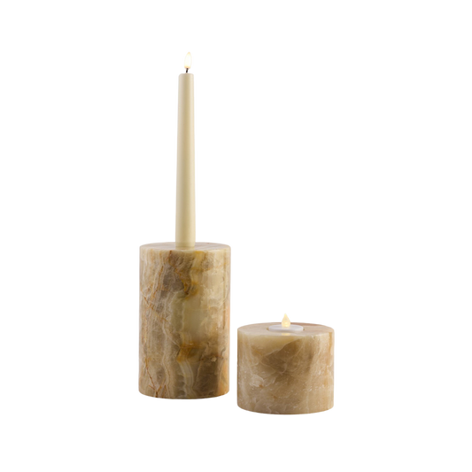 Duo Onyx Candelabrum